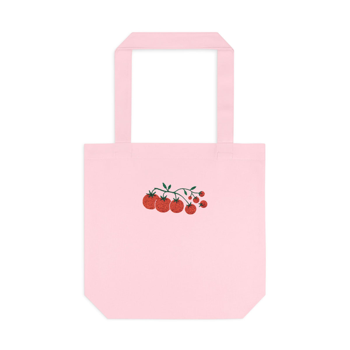 Embroidered Cherry Blossom Cotton Tote Bag — Floral Everyday Market Bag