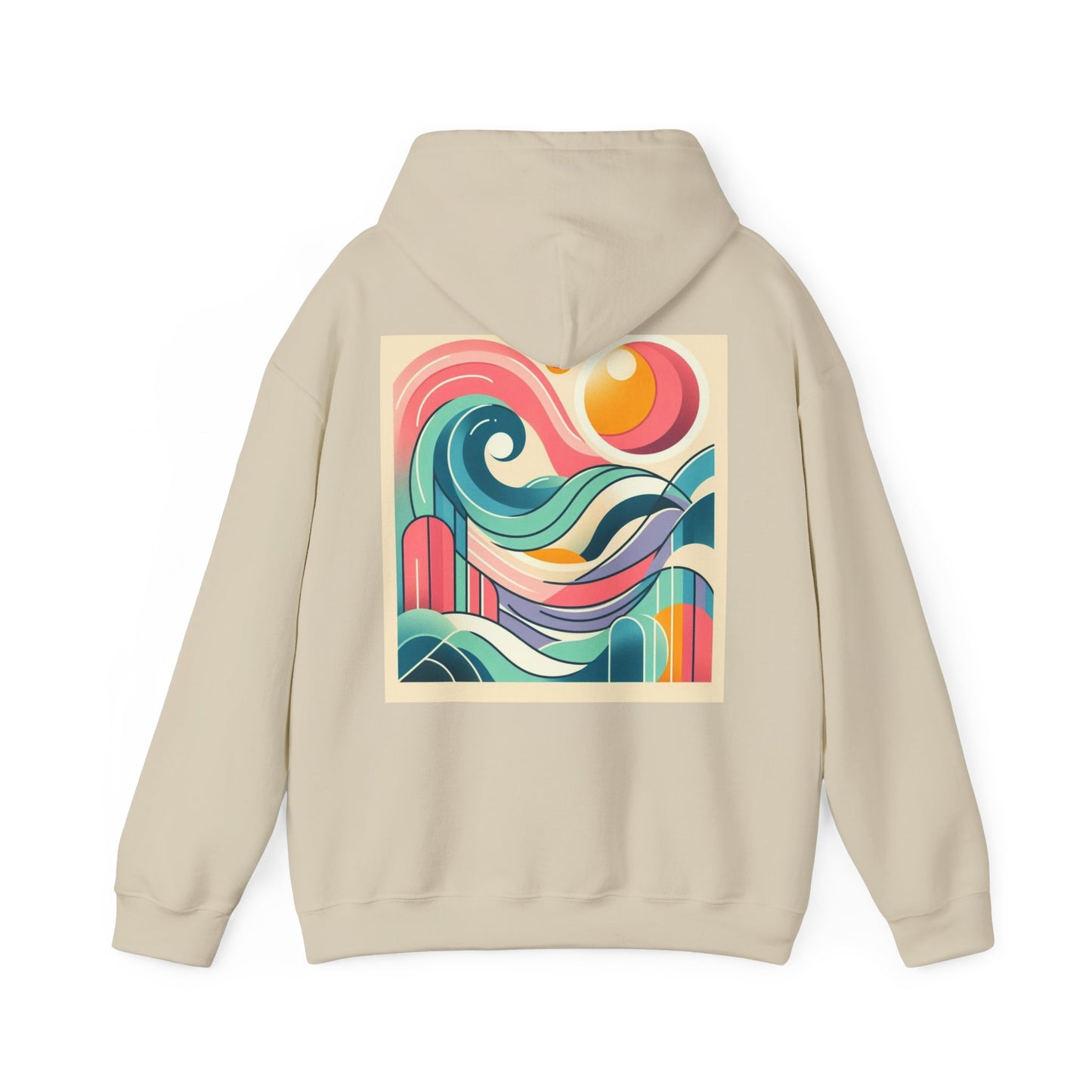 Geometric Wave Hoodie