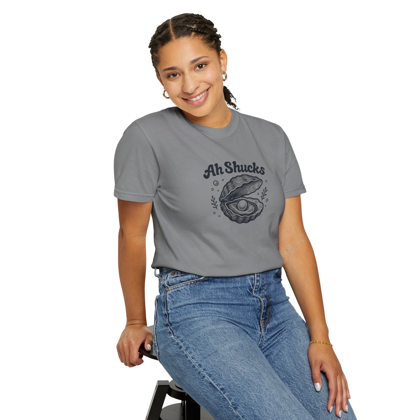 Ah Shucks Oyster T-Shirt — Vintage Nautical Seafood Tee