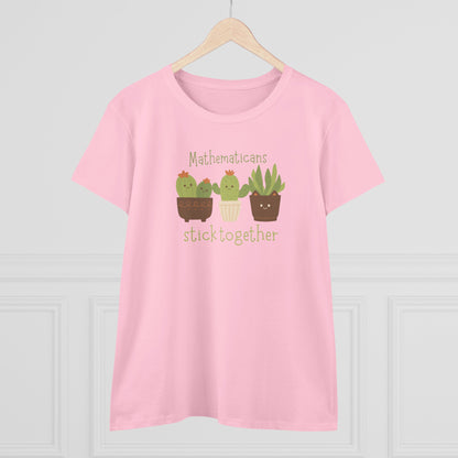 Mathematicians Stick Together Cactus Tee