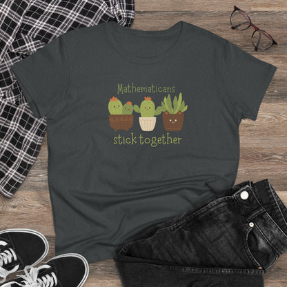 Cute Cactus Graphic Tee, Perfect for Teachers, Math Lovers, Gift for Students, Summer Style, Casual Wear