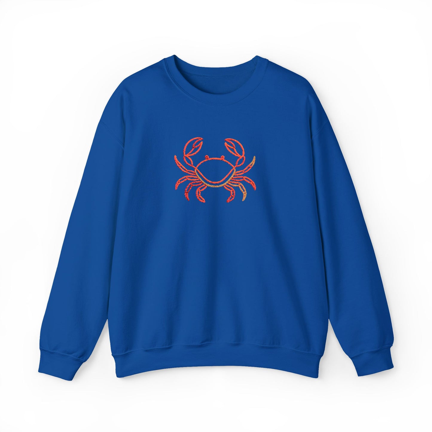 Crab Graphic Sweatshirt — Coastal Crab Crewneck for Beach Lovers
