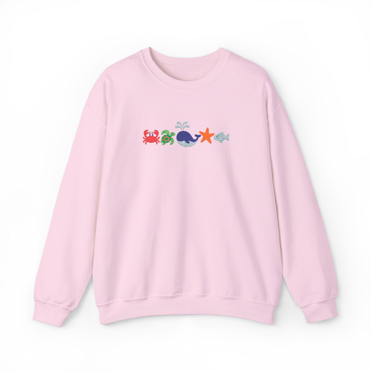 Sea Creatures Embroidered Sweatshirt