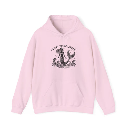 I Want To Be Where the People Aren't Mermaid Hoodie
