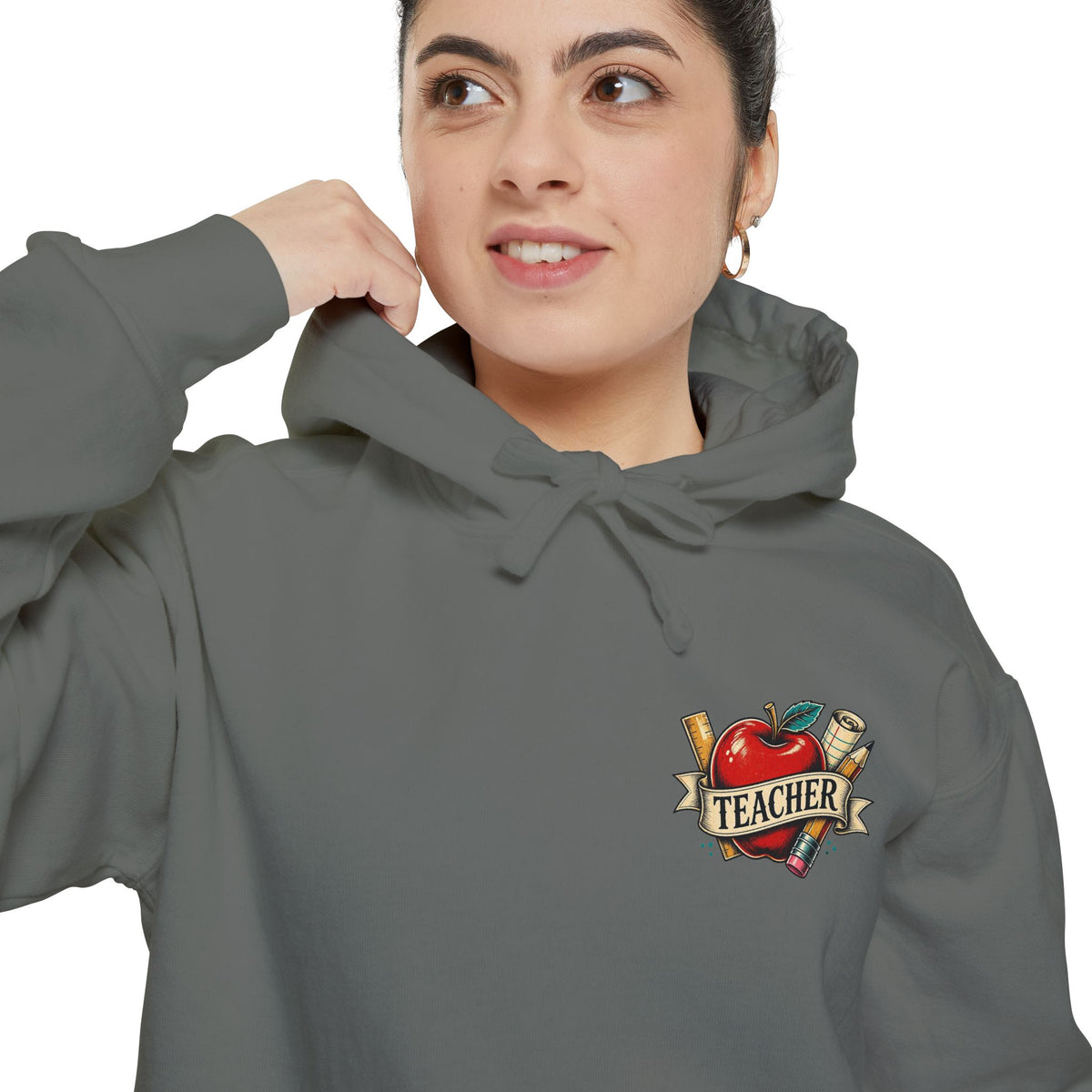 Teacher Vintage Heart Hoodie