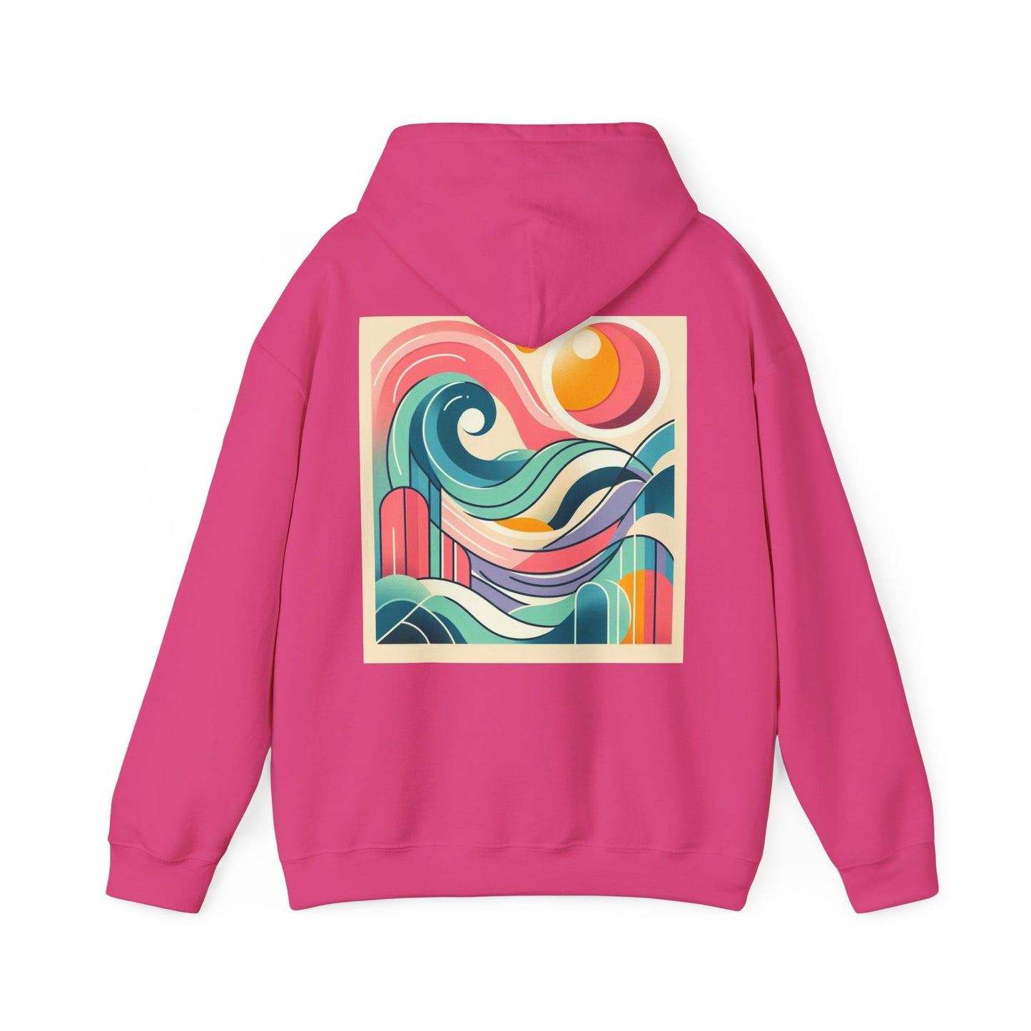 Geometric Wave Hoodie