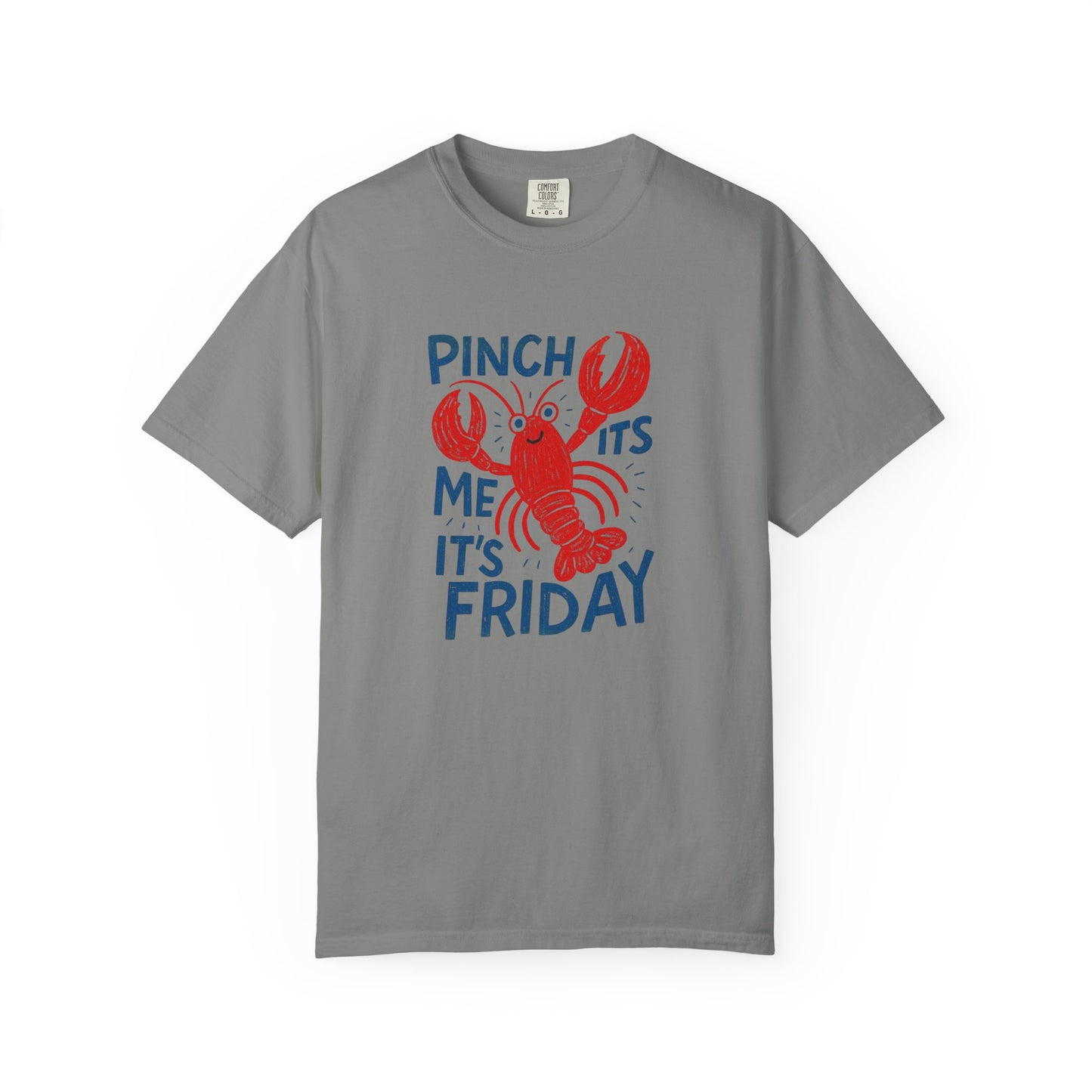 Friday Lobster T-Shirt — "Pinch Me It's Friday" Vintage Seafood Tee