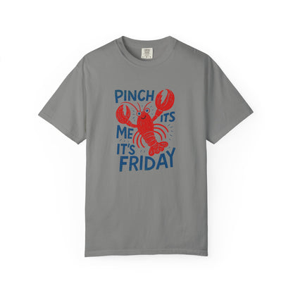 Friday Lobster T-Shirt — "Pinch Me It's Friday" Vintage Seafood Tee