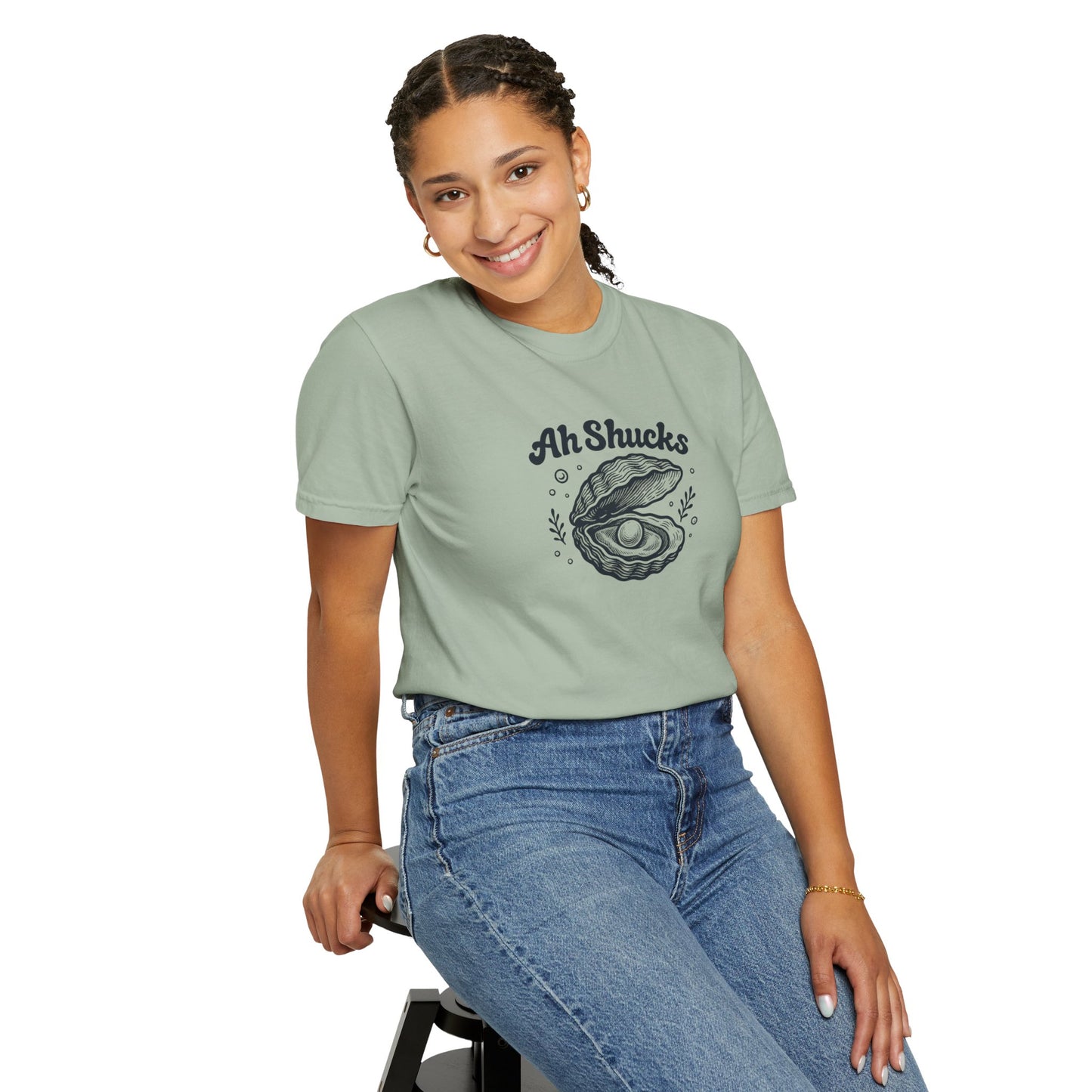 Ah Shucks Oyster T-Shirt — Vintage Nautical Seafood Tee