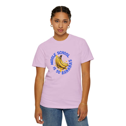 "Middle School Is So Bananas" Banana Graphic Tee