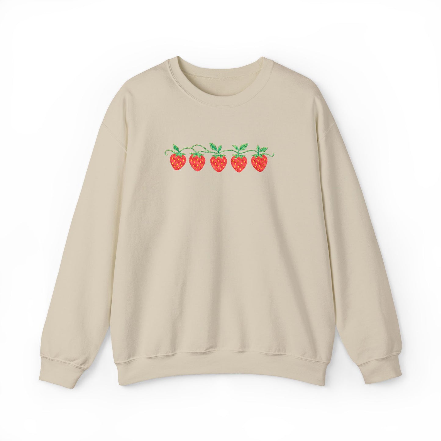 Strawberry Row Embroidered Sweatshirt