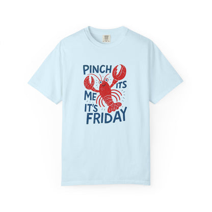 Friday Lobster T-Shirt — "Pinch Me It's Friday" Vintage Seafood Tee