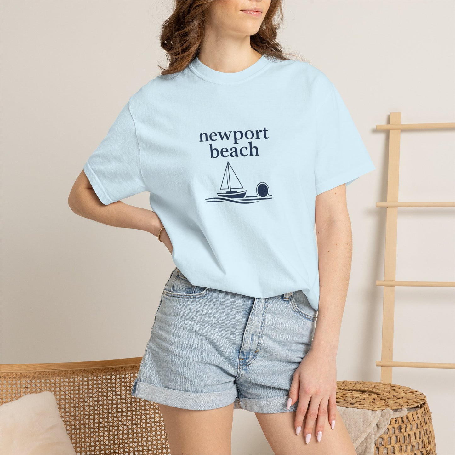 Newport Beach Sailboat Tee