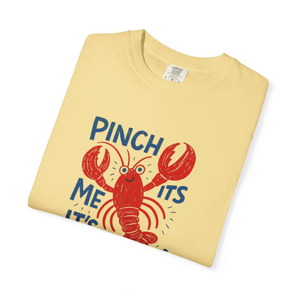 Friday Lobster T-Shirt — "Pinch Me It's Friday" Vintage Seafood Tee
