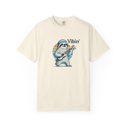 Sloth Playing Ukulele Vibin'