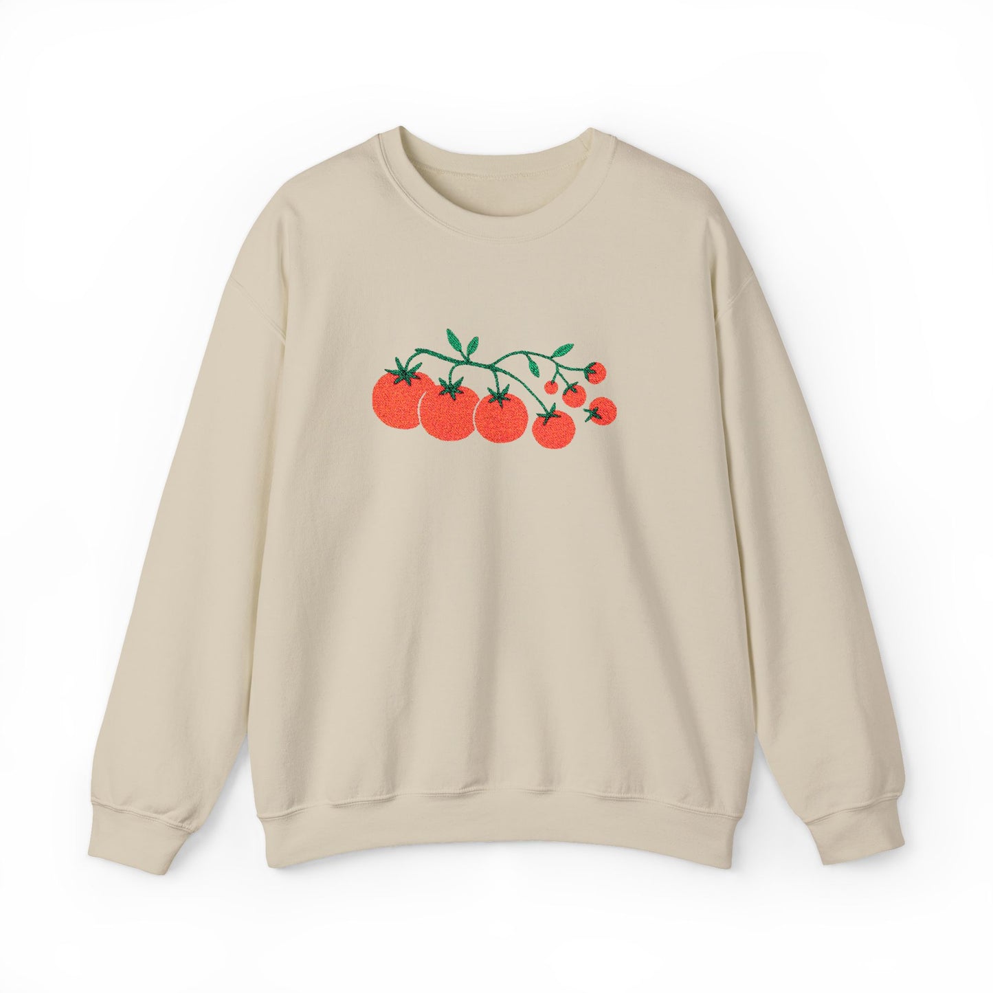 Cherry Tomato Vine Embroidered Sweatshirt