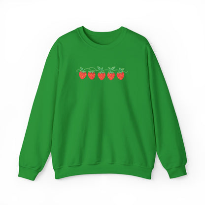 Strawberry Row Embroidered Sweatshirt