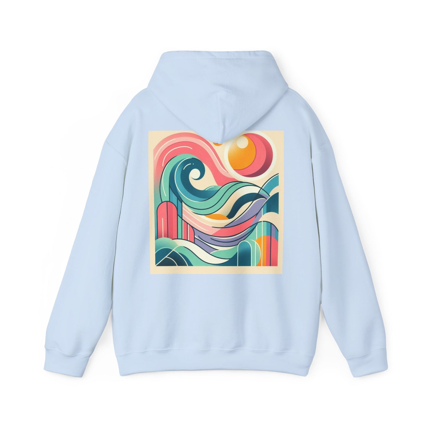 Geometric Wave Hoodie