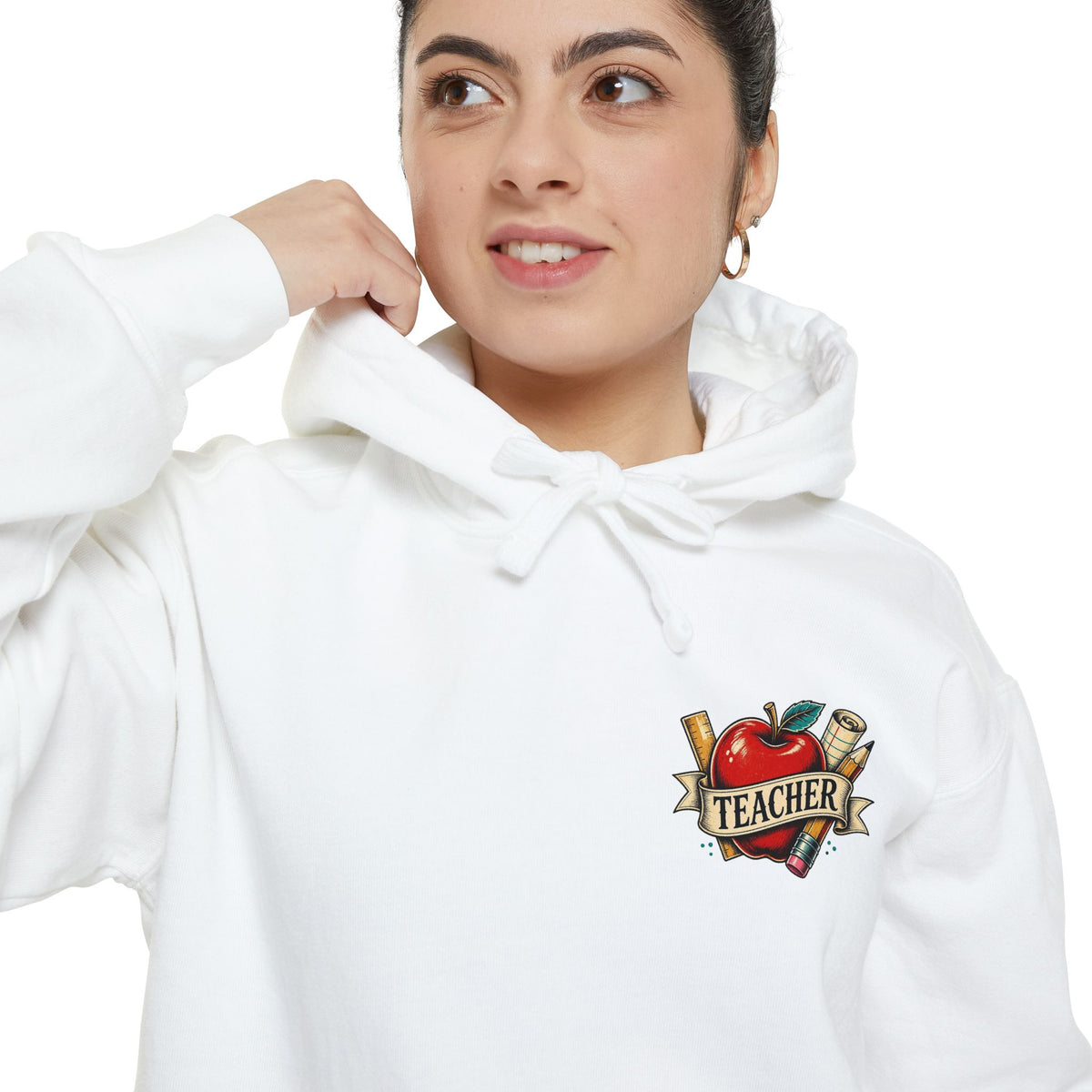 Teacher Vintage Heart Hoodie