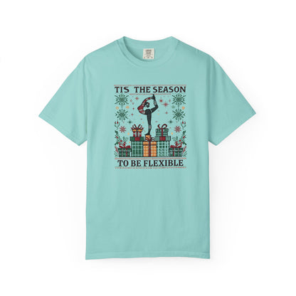 Tis The Season To Be Flexible T-shirt | Yoga Pose Christmas Design