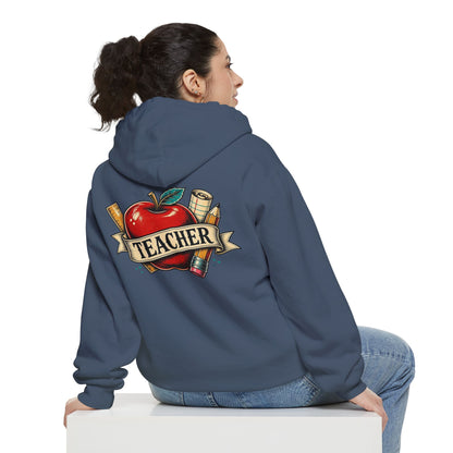 Teacher Vintage Heart Hoodie