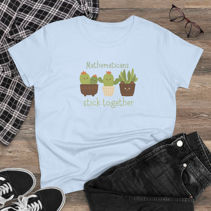 Cute Cactus Graphic Tee, Perfect for Teachers, Math Lovers, Gift for Students, Summer Style, Casual Wear