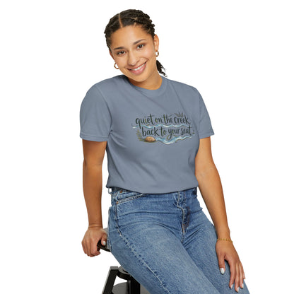 "Quiet on the Creek, Back to Your Seat" Tee