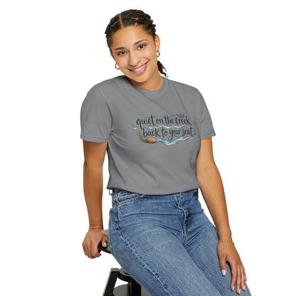 "Quiet on the Creek, Back to Your Seat" Tee