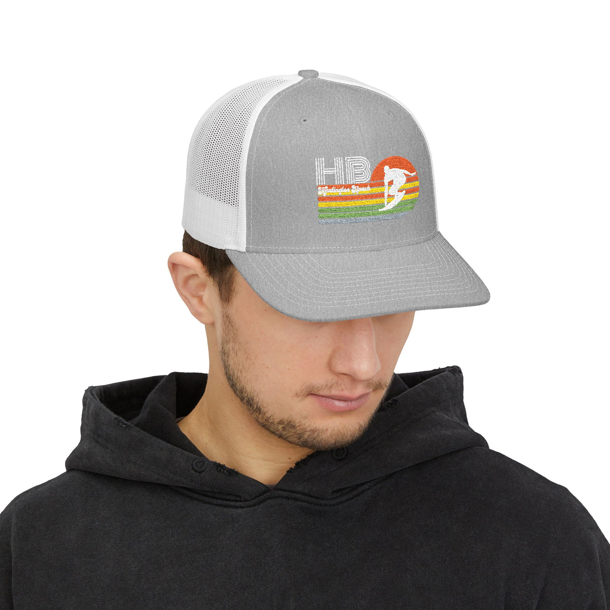 Huntington Beach Surf Retro Trucker Cap