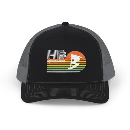 Huntington Beach Surf Retro Trucker Cap