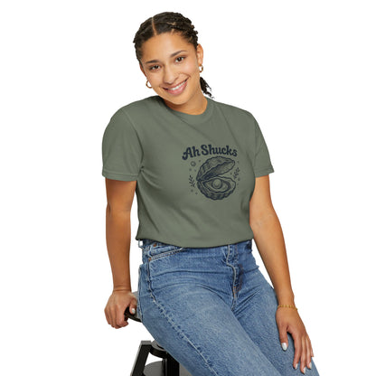 Ah Shucks Oyster T-Shirt — Vintage Nautical Seafood Tee