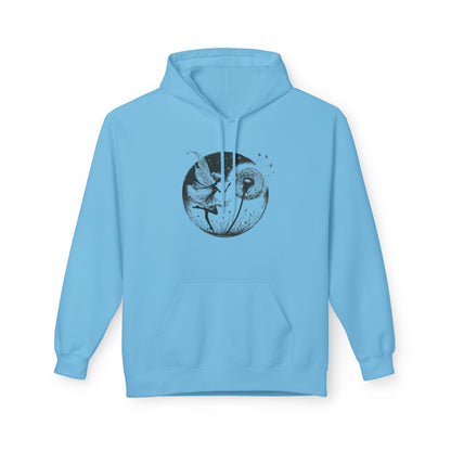Grunge Fairy Blowing Dandelion Fleece Hoodie
