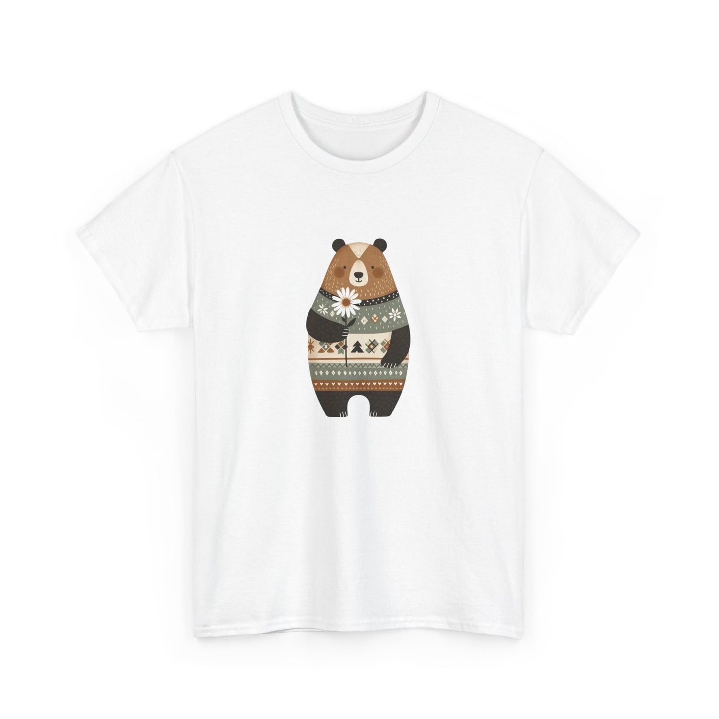 Cozy Scandinavian Bear Graphic Tee