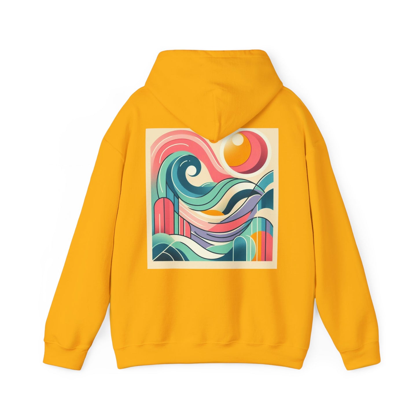 Geometric Wave Hoodie