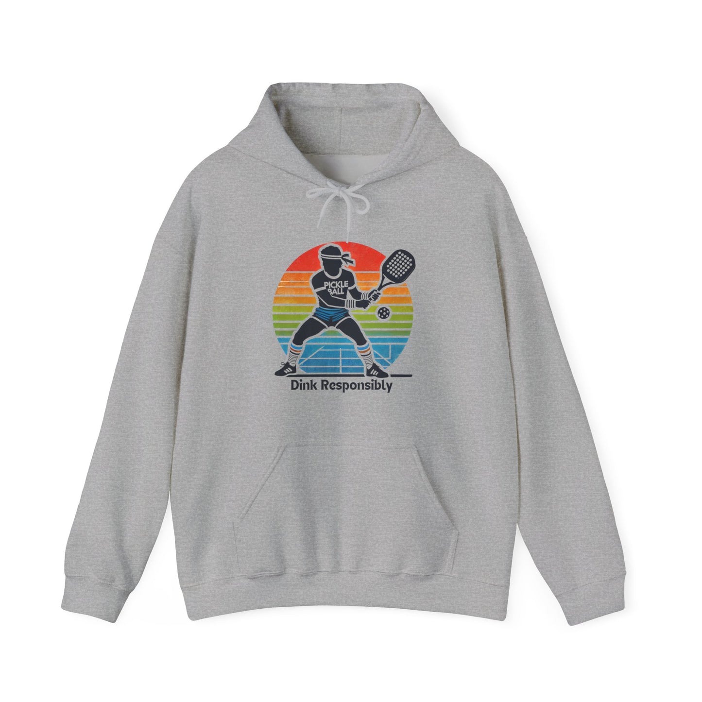 Retro Dink Responsibly Pickleball  Hoodie