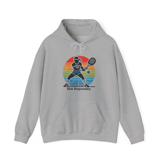 Retro Dink Responsibly Pickleball  Hoodie