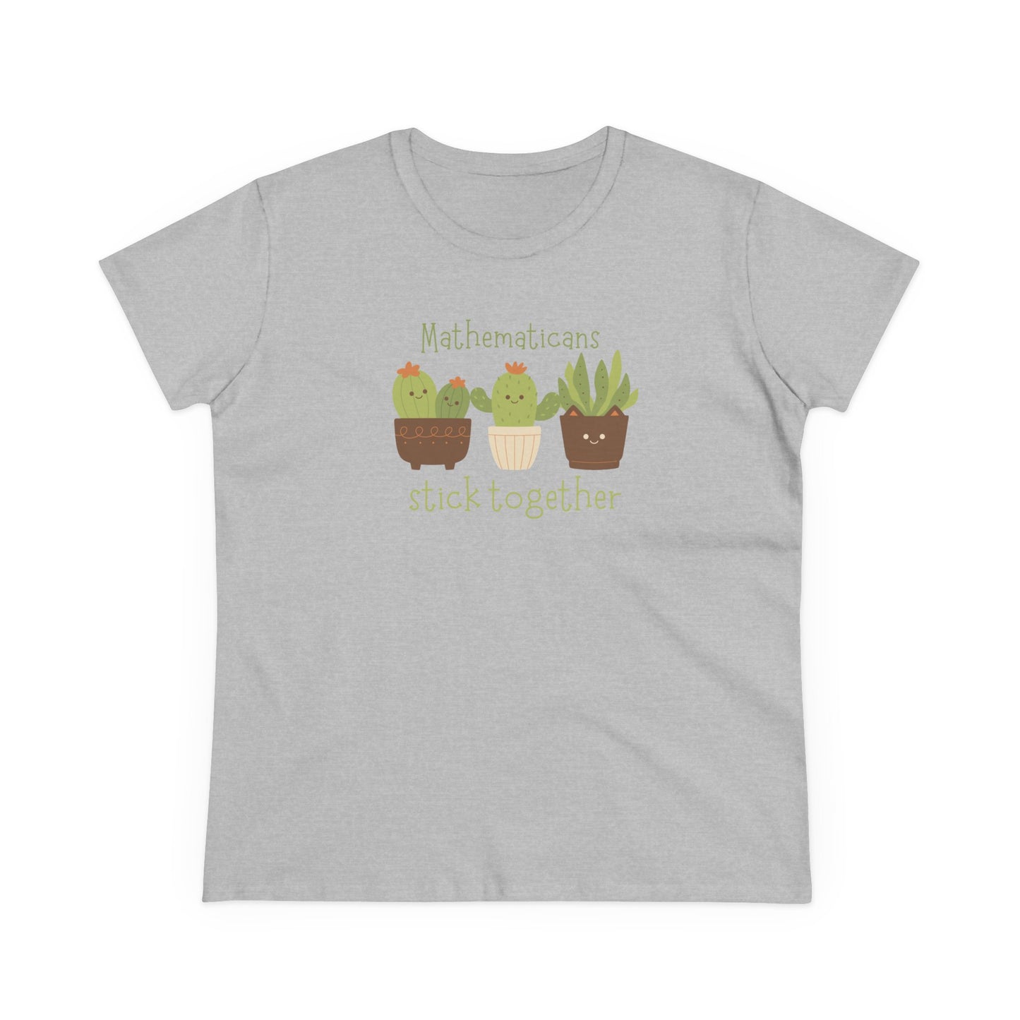 Cute Cactus Graphic Tee, Perfect for Teachers, Math Lovers, Gift for Students, Summer Style, Casual Wear