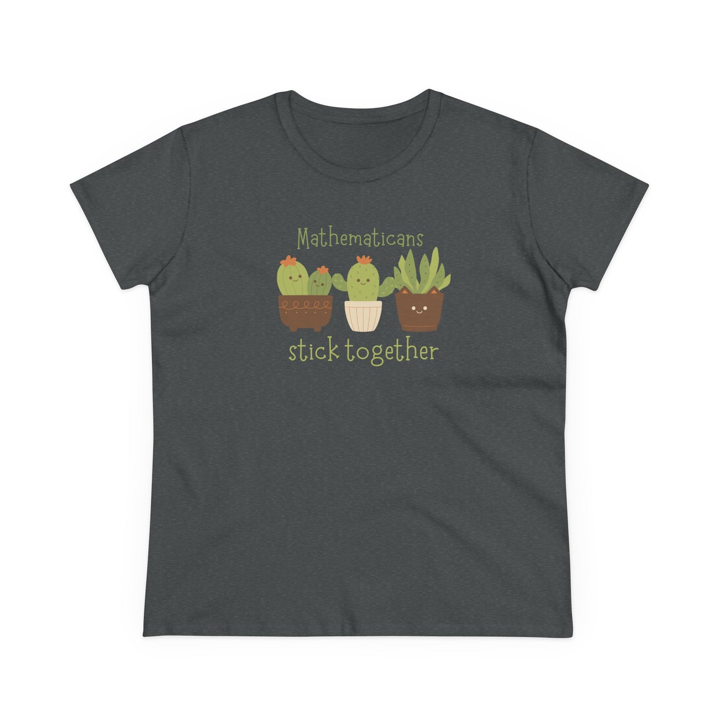 Cute Cactus Graphic Tee, Perfect for Teachers, Math Lovers, Gift for Students, Summer Style, Casual Wear