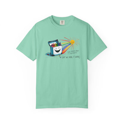 One Crayon Short of a Masterpiece Unisex T-shirt, Graphic Tee, Teacher Gift, Back to School Shirt, Classroom Attire, Art Vibes