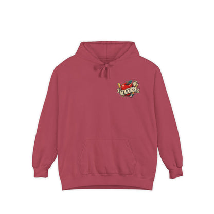 Teacher Vintage Heart Hoodie