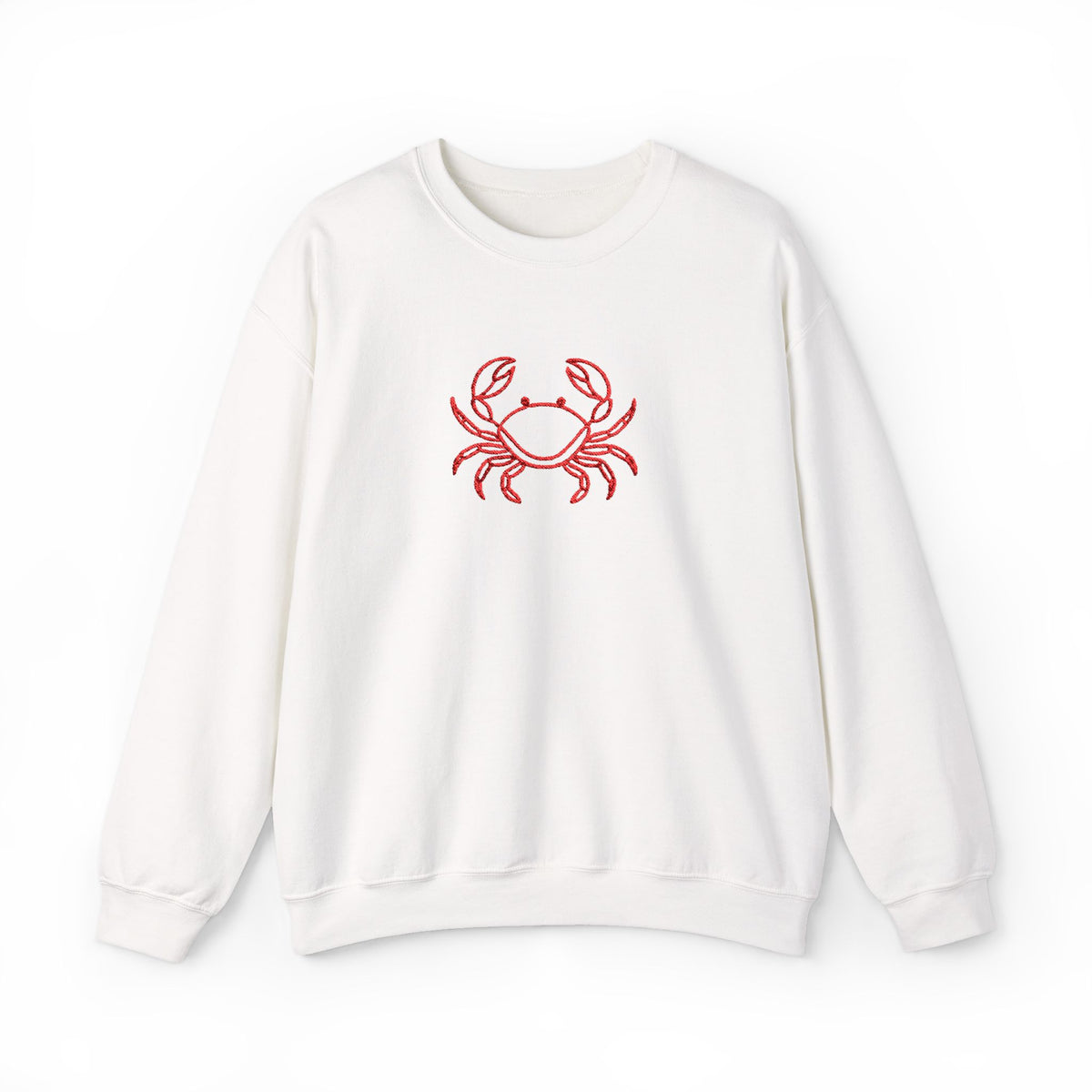 Crab Graphic Sweatshirt — Coastal Crab Crewneck for Beach Lovers