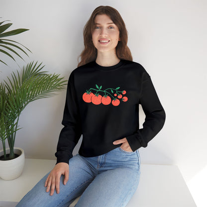 Cherry Tomato Vine Embroidered Sweatshirt