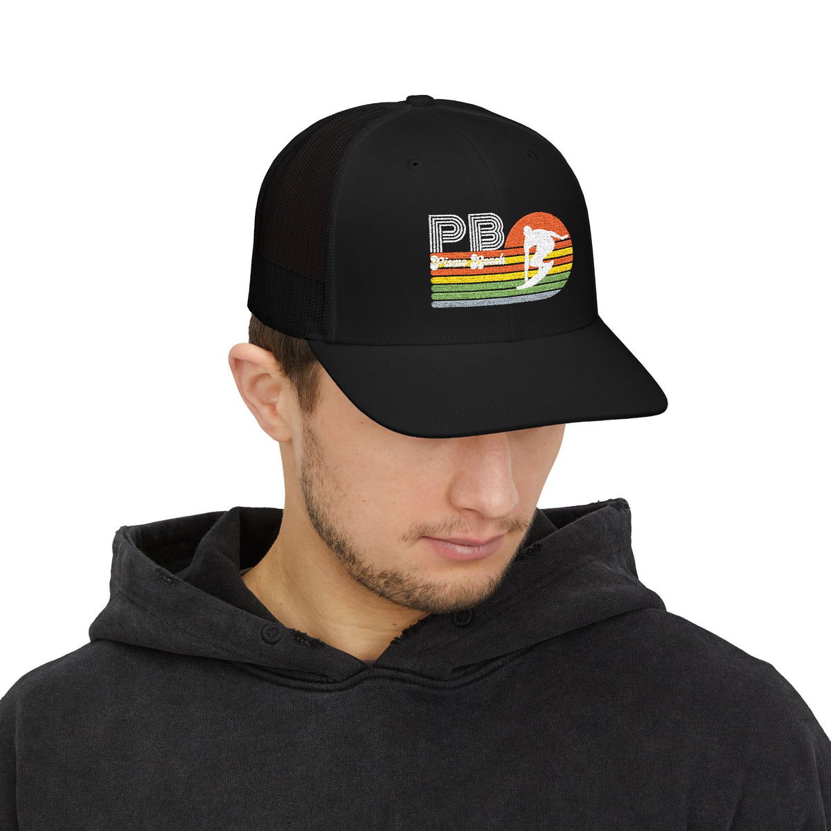 Pismo Beach Sunset Surf Trucker Cap