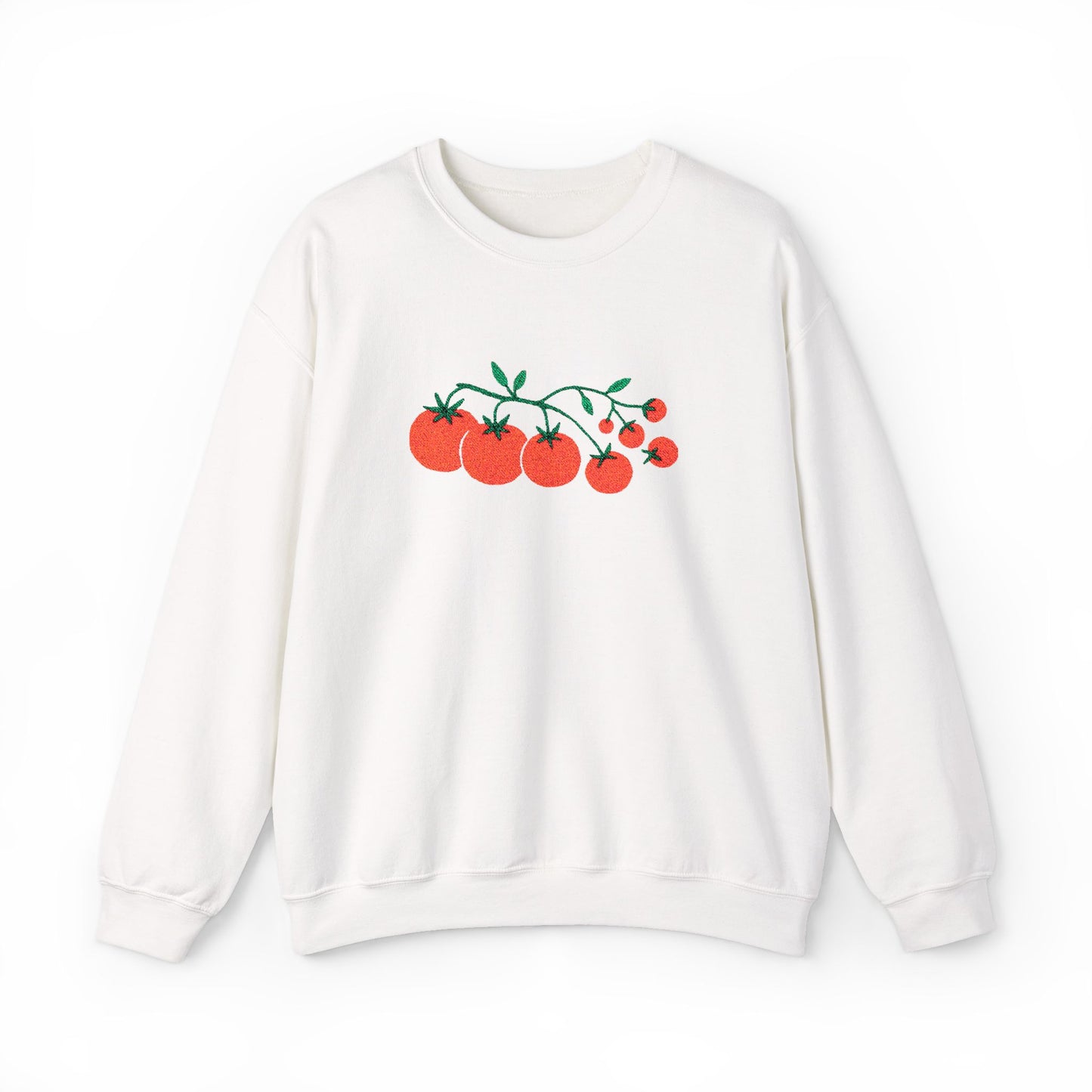 Cherry Tomato Vine Embroidered Sweatshirt