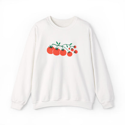 Cherry Tomato Vine Embroidered Sweatshirt