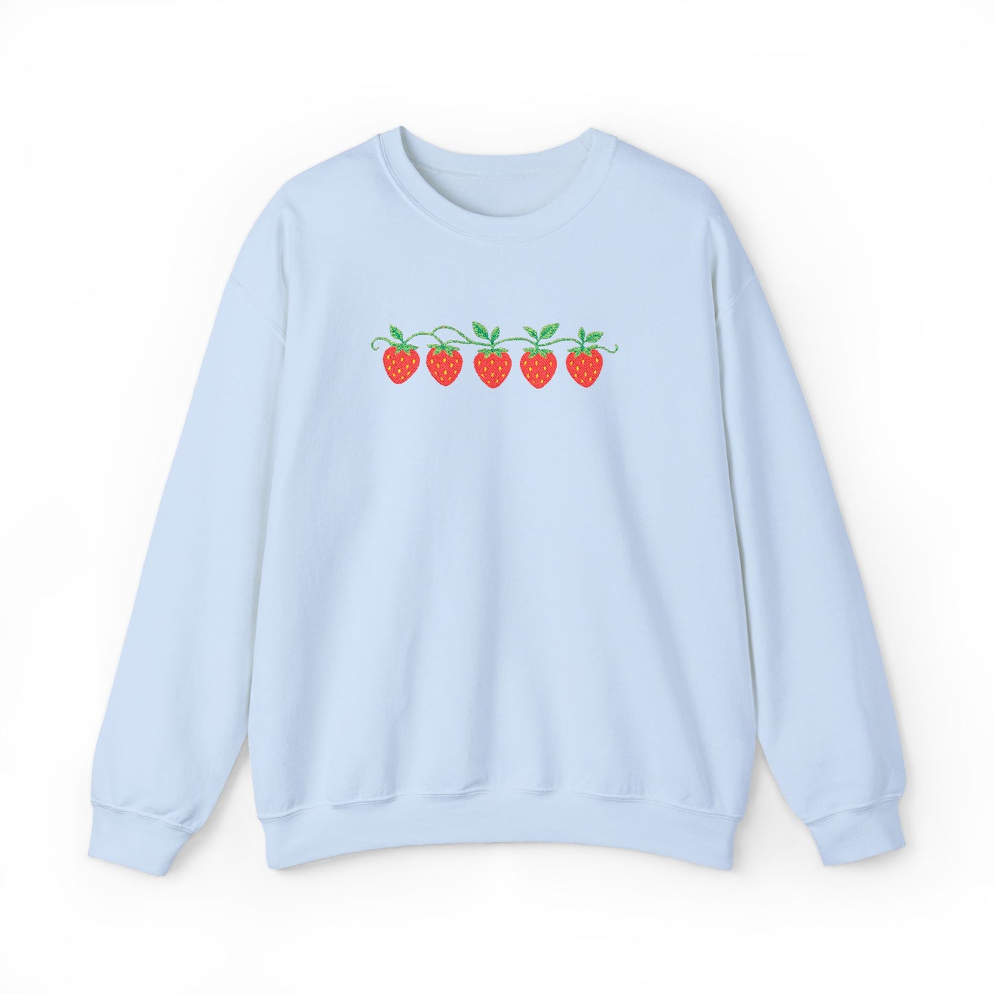 Strawberry Row Embroidered Sweatshirt