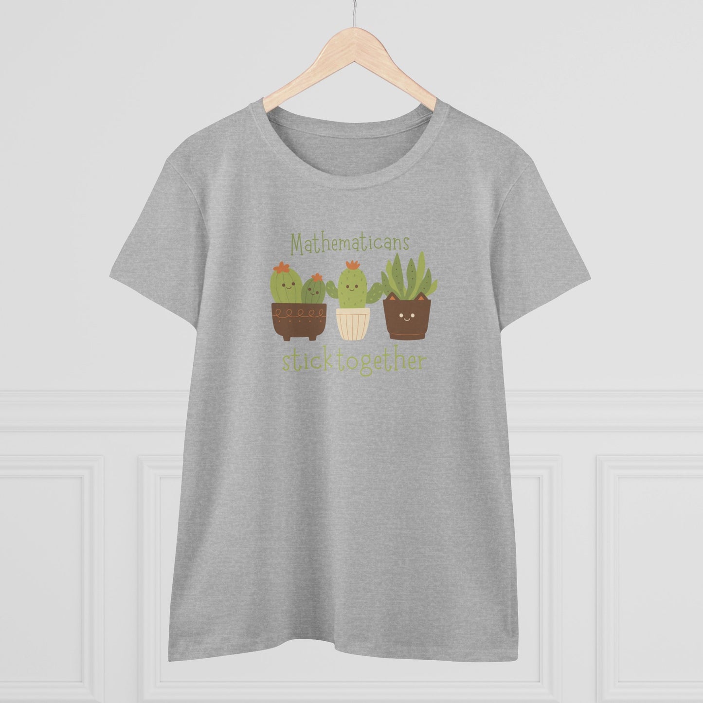 Mathematicians Stick Together Cactus Tee