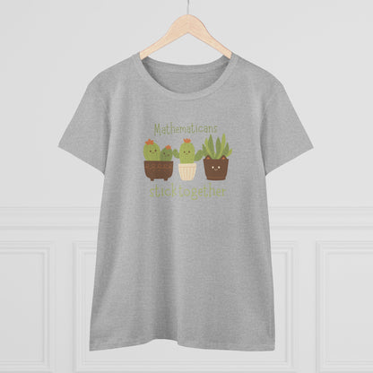 Mathematicians Stick Together Cactus Tee